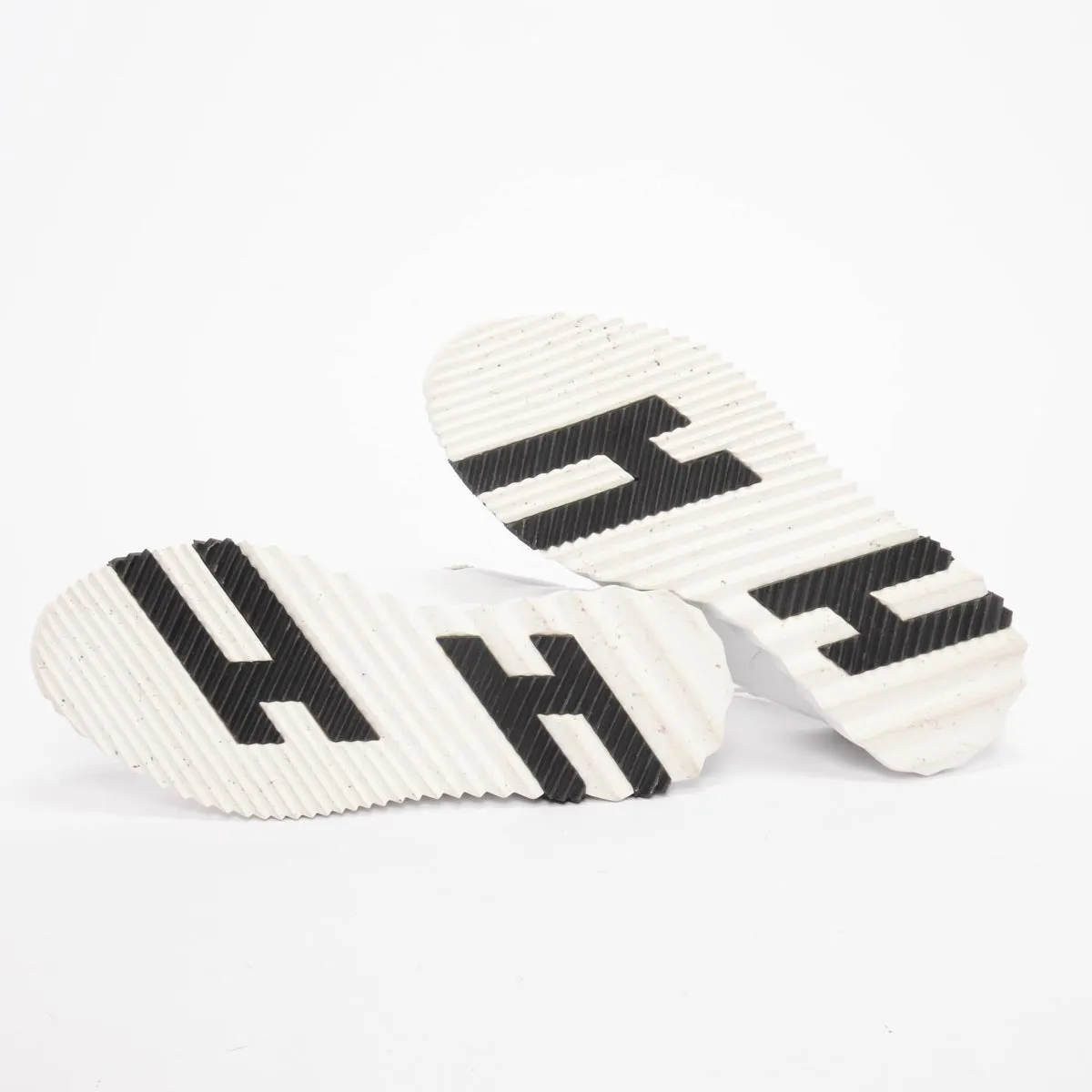 Hermes White Calfskin & Suede Bouncing Sneakers 38
