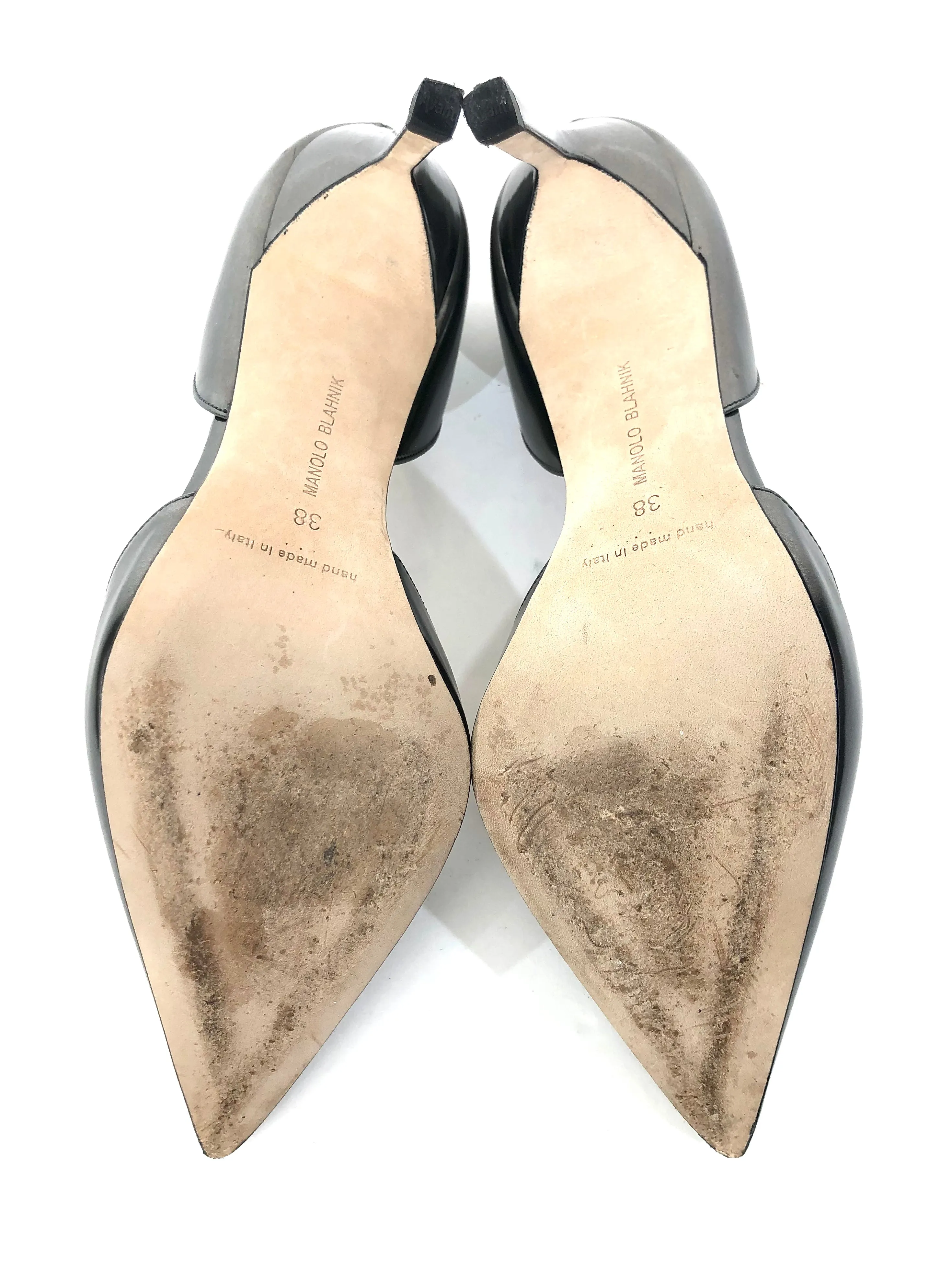 Metallic Gunmetal D'Orsay Stiletto Heel Pumps | Size US 7.5 - IT 38