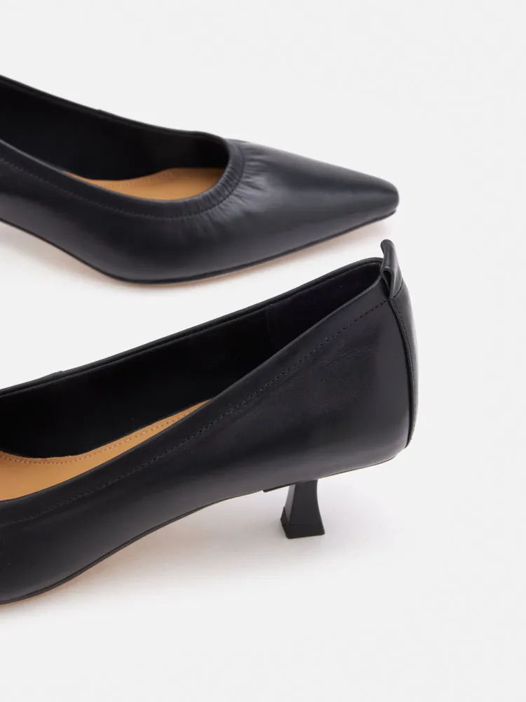 Philo Pointed Toe Low Heels