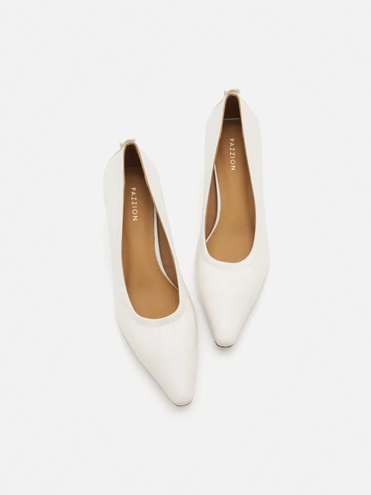Philo Pointed Toe Low Heels