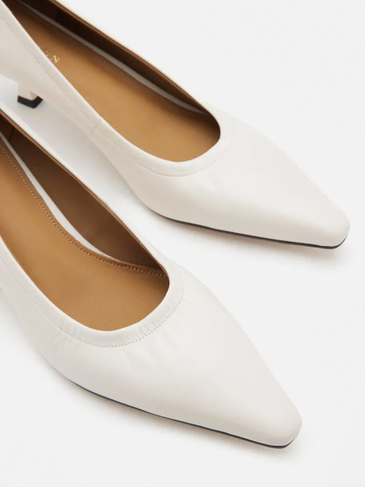 Philo Pointed Toe Low Heels