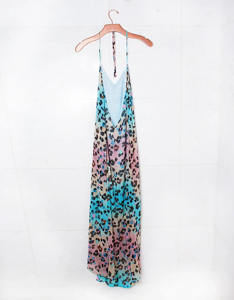 Show Me Your Mumu Eryln Maxi Dress in Cheetahpop