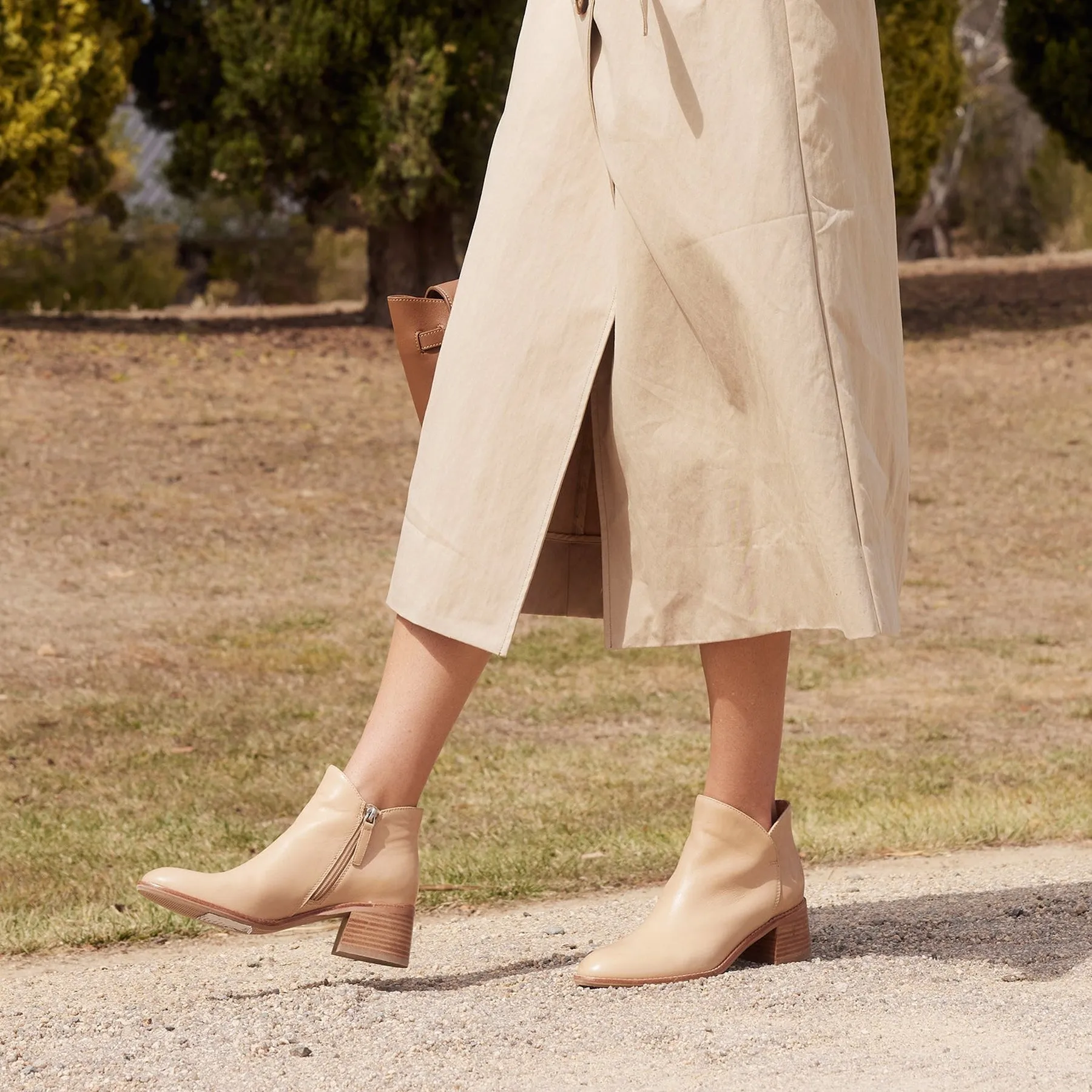 WYLIE LEATHER ANKLE BOOTS